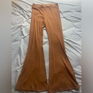 Aerie NWT flare cotton ribbed pants